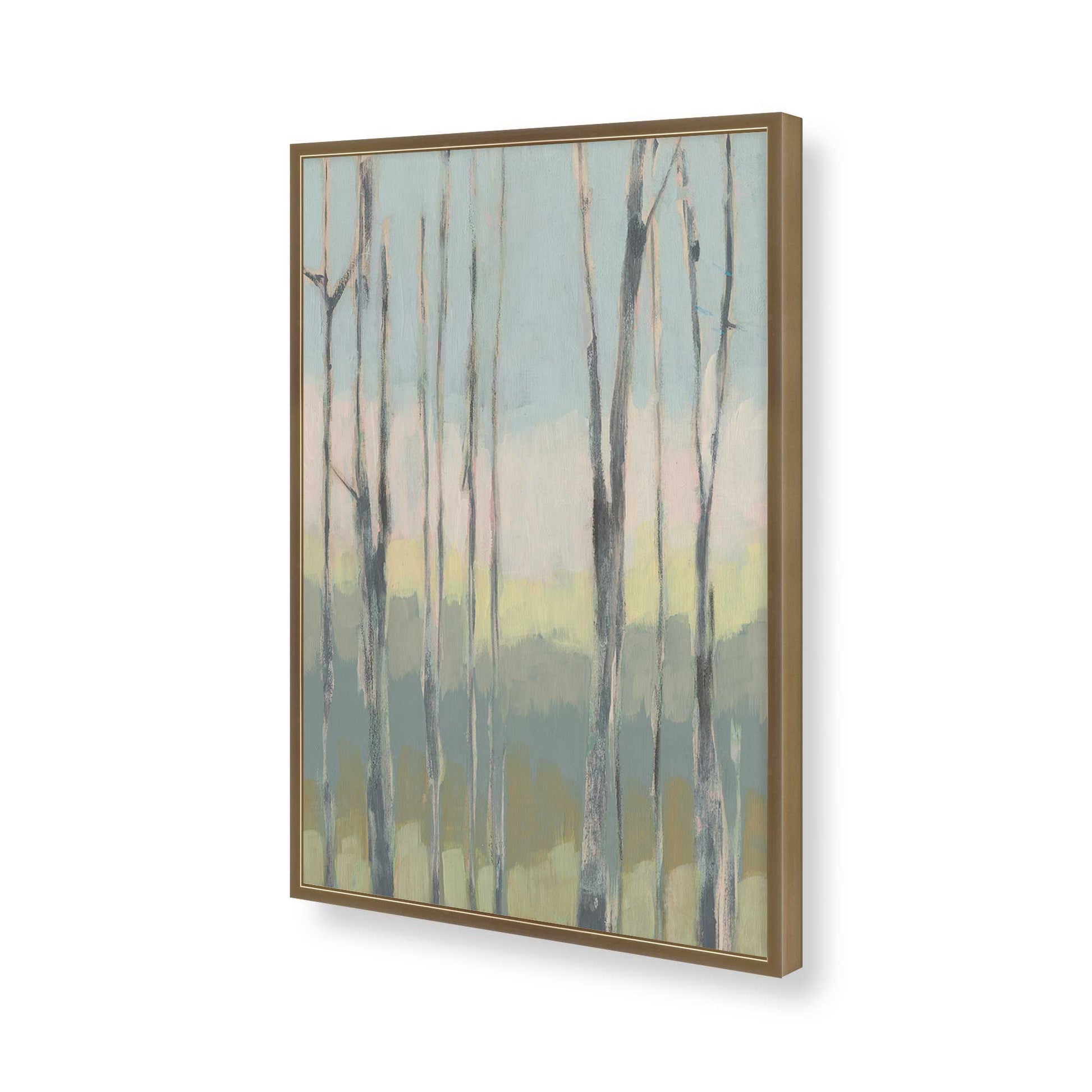 [Color:Brushed Gold], Picture of art in a Brushed Gold frame of the corner