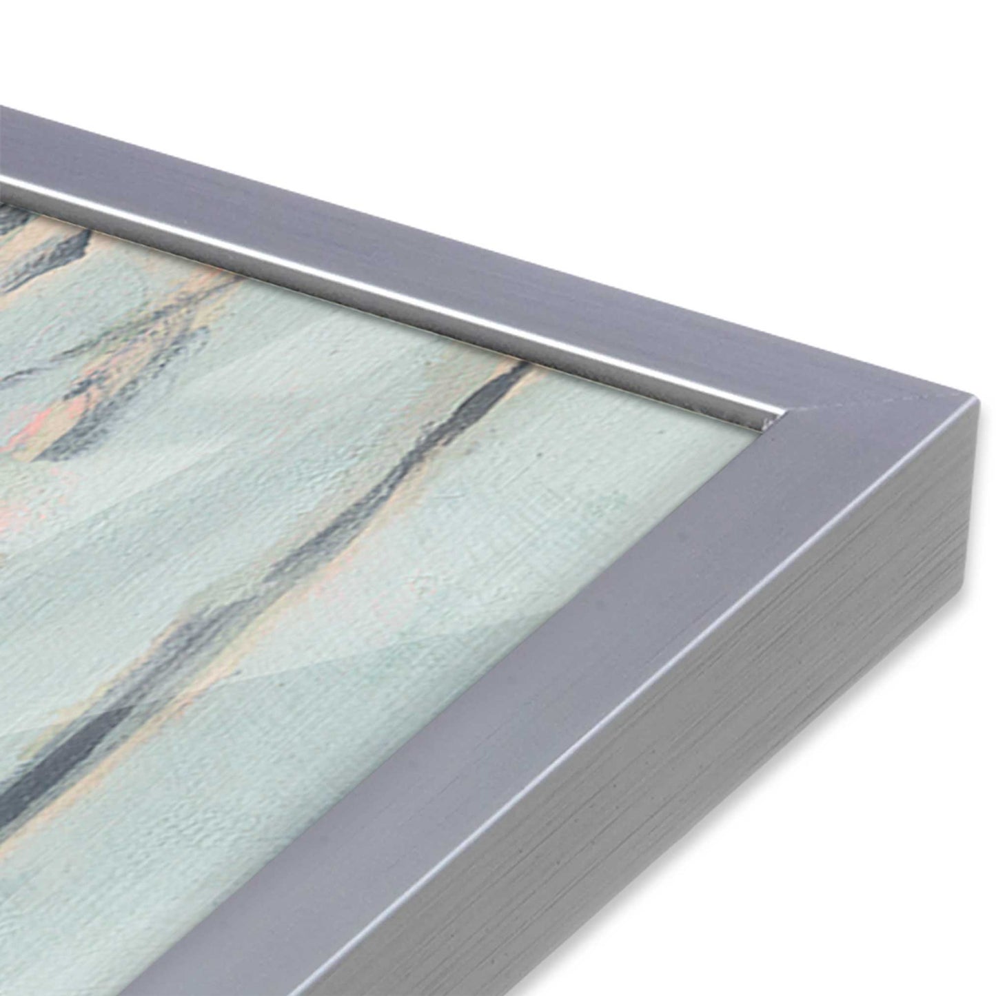 [Color:Polished Chrome], Picture of art in a Polished Chrome frame at an angle