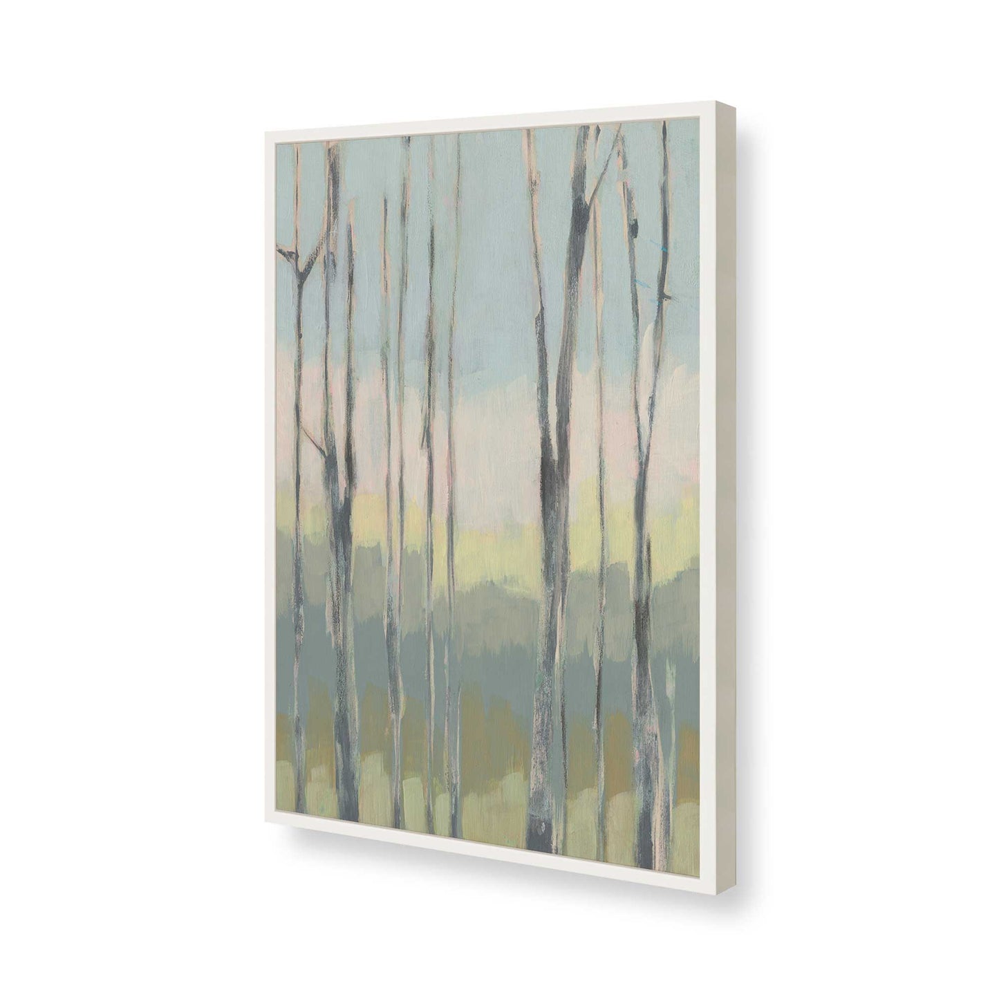 [Color:Opaque White], Picture of art in a Opaque White frame of the corner