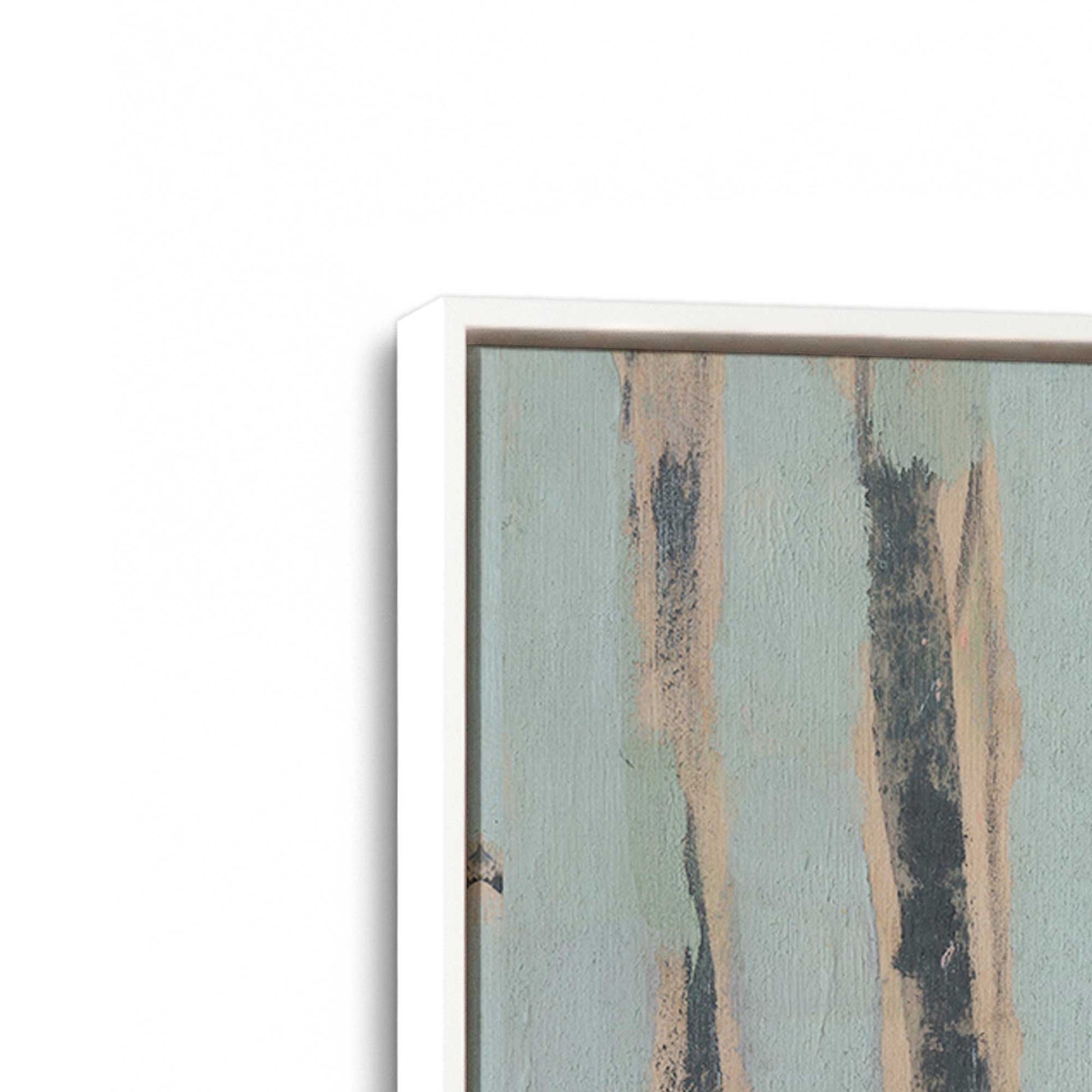 [Color:Opaque White], Picture of art in a White frame at an angle