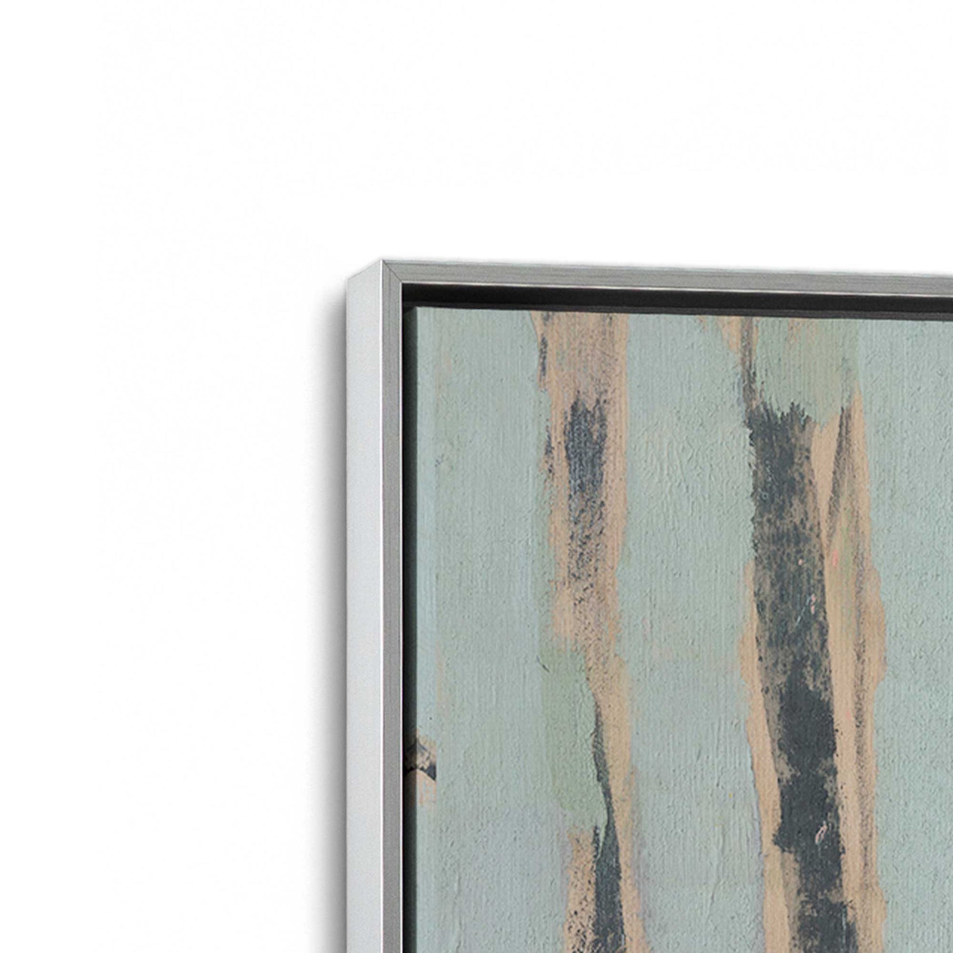 [Color:Polished Chrome], Picture of art in a Polished Chrome frame at an angle