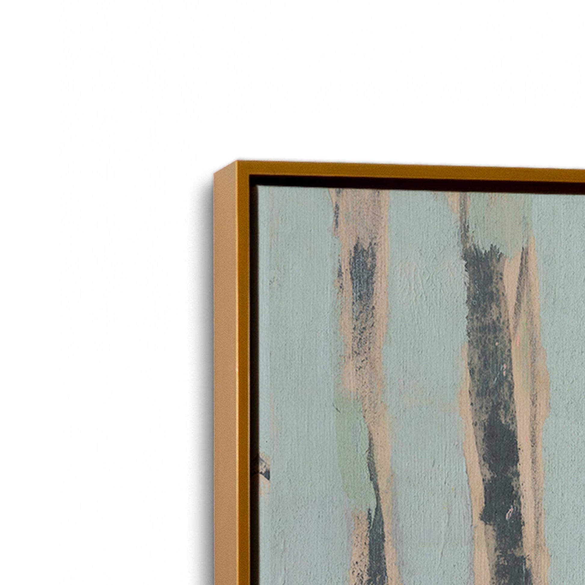 [Color:Polished Gold], Picture of art in a Polished Gold frame at an angle