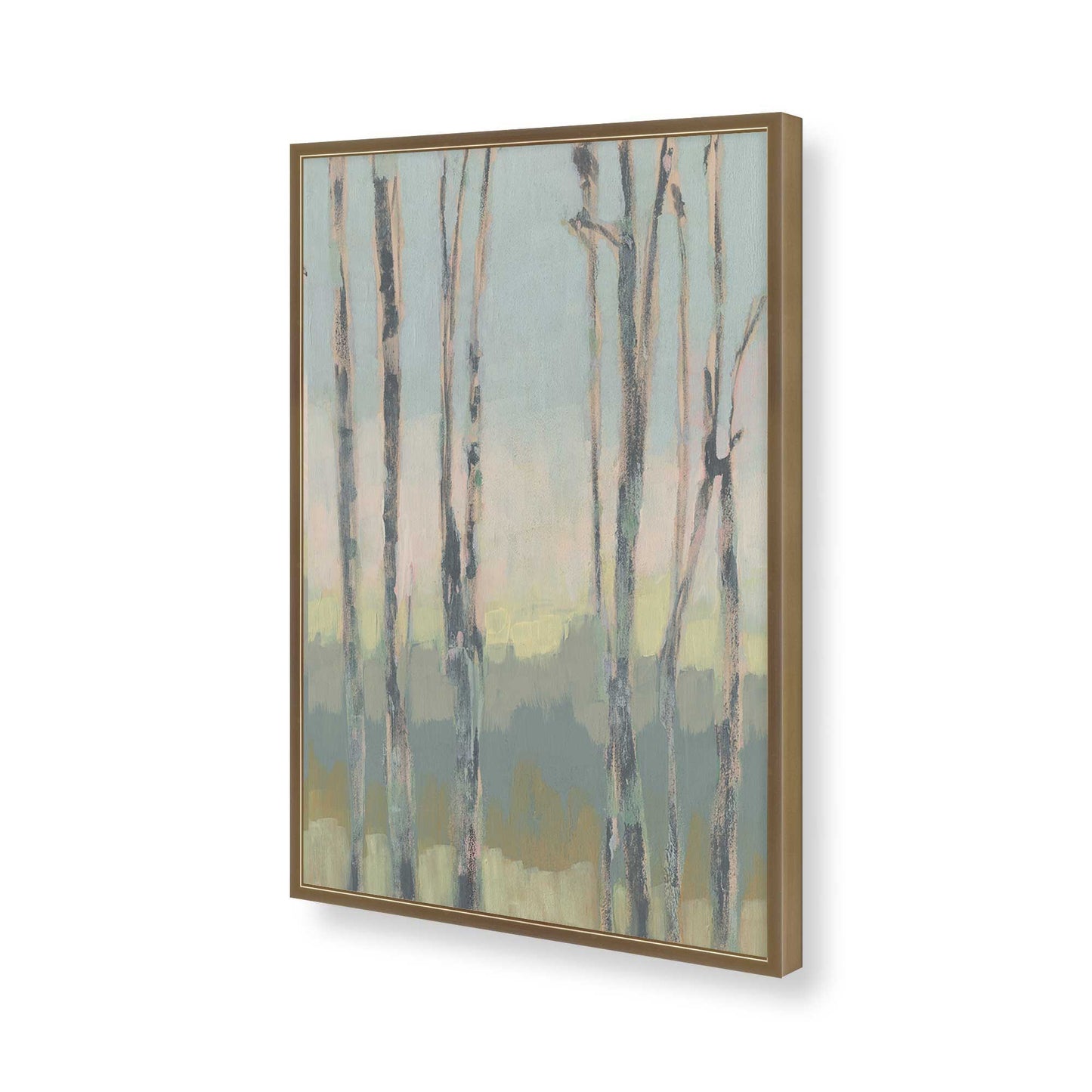 [Color:Brushed Gold], Picture of art in a Brushed Gold frame of the corner