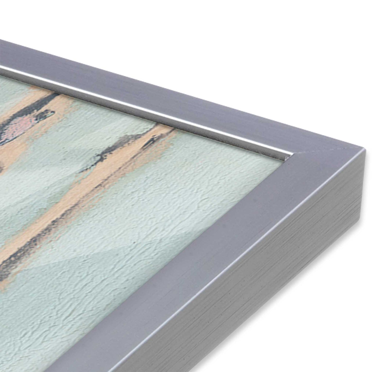 [Color:Polished Chrome], Picture of art in a Polished Chrome frame at an angle