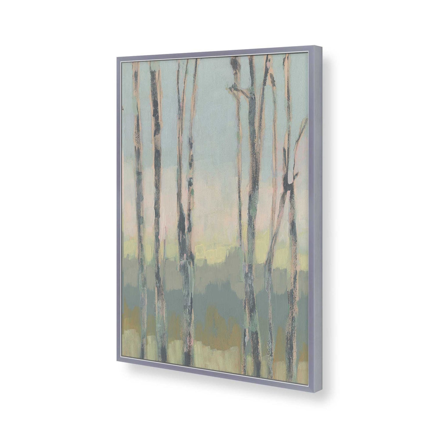[Color:Polished Chrome], Picture of art in a Polished Chrome frame of the corner