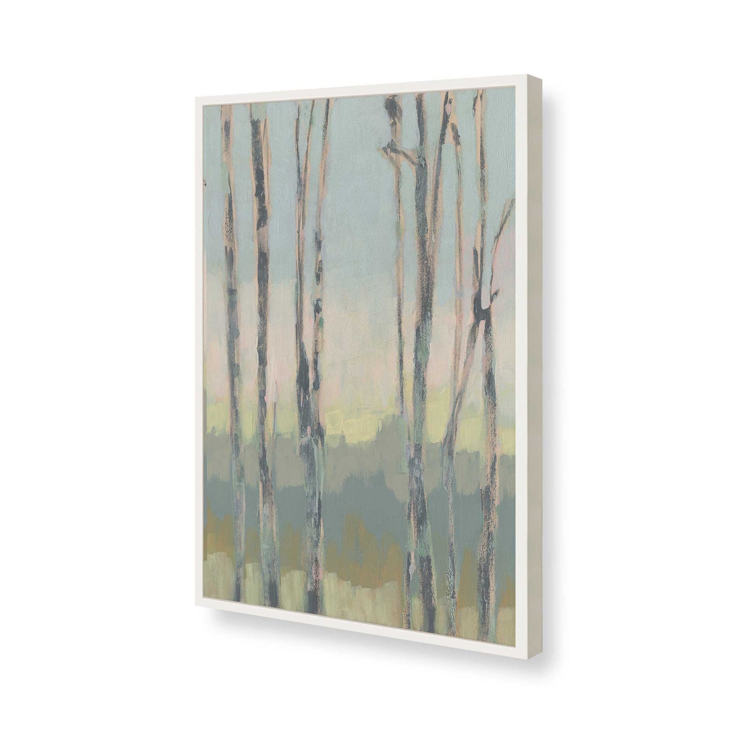 [Color:Opaque White], Picture of art in a Opaque White frame of the corner