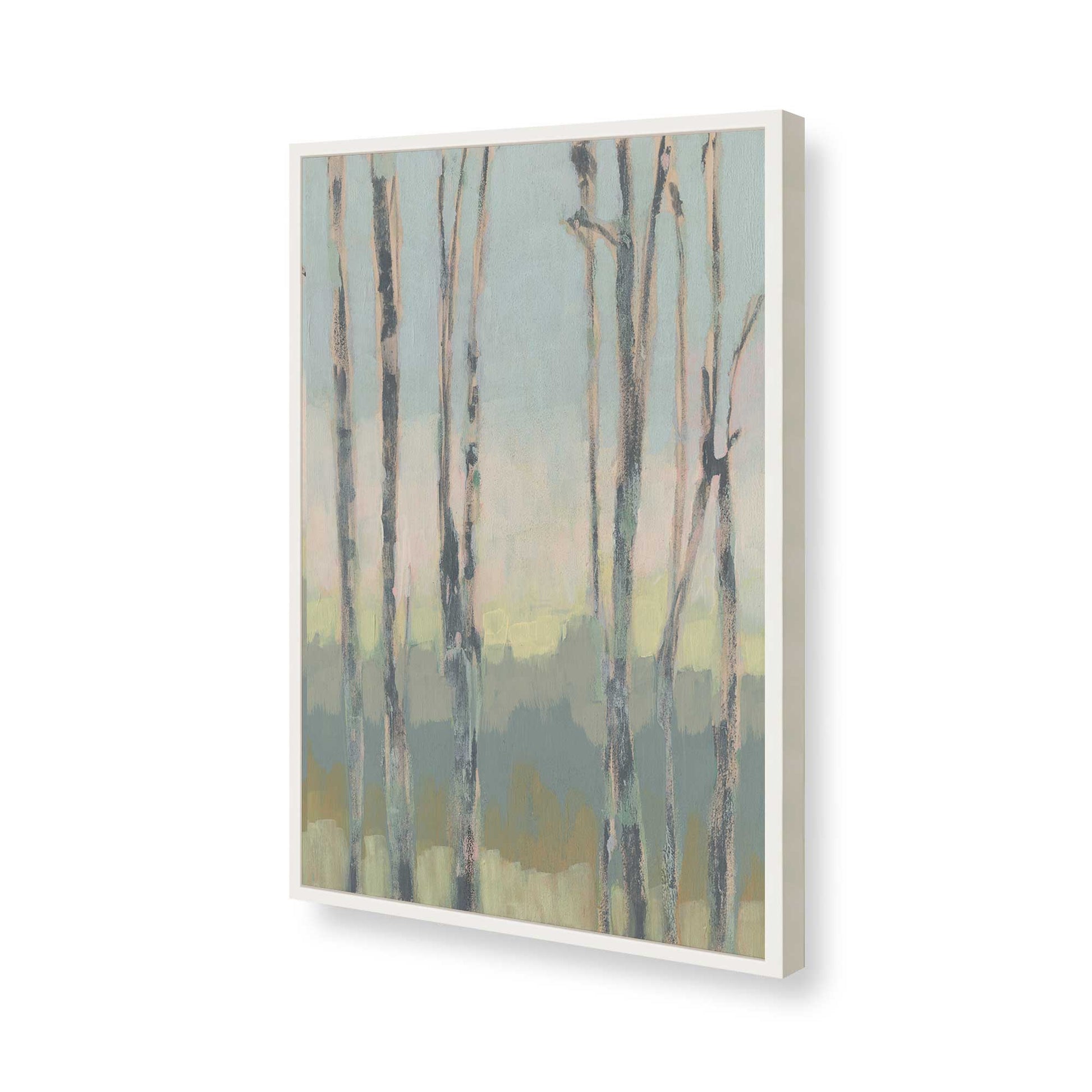 [Color:Opaque White], Picture of art in a Opaque White frame of the corner