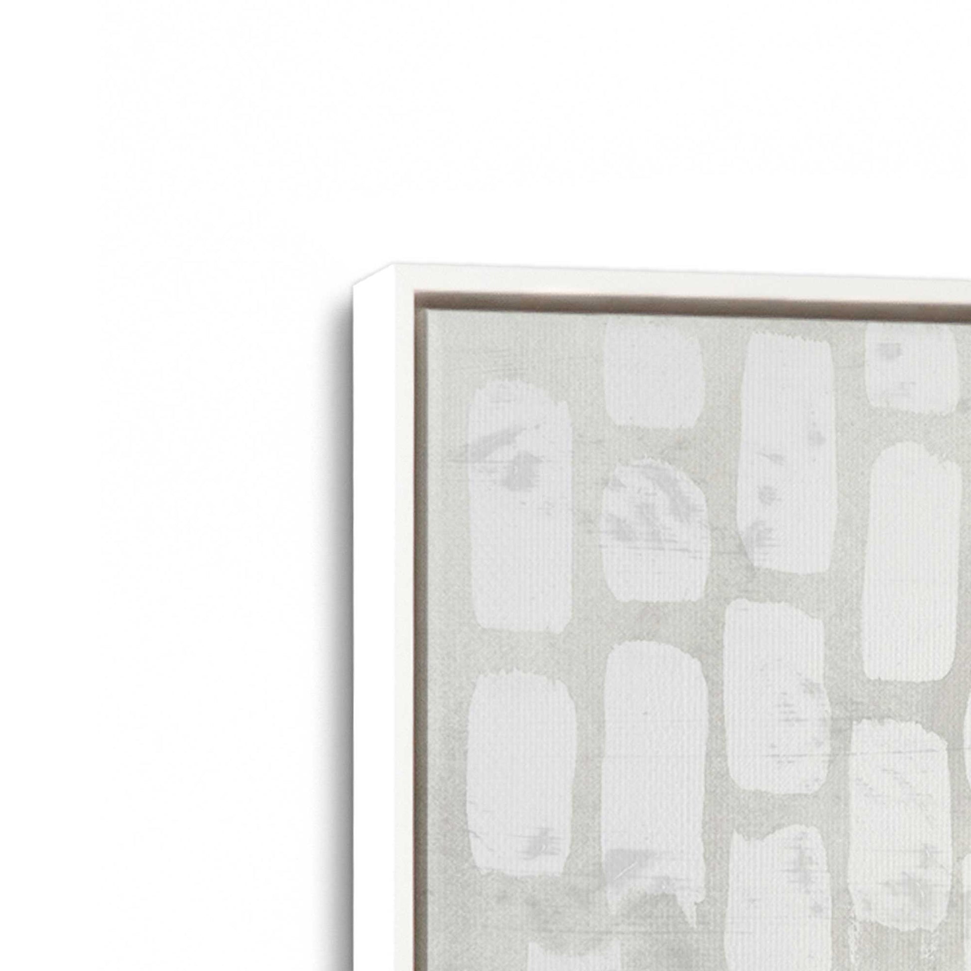 [Color:Opaque White], Picture of art in a White frame at an angle