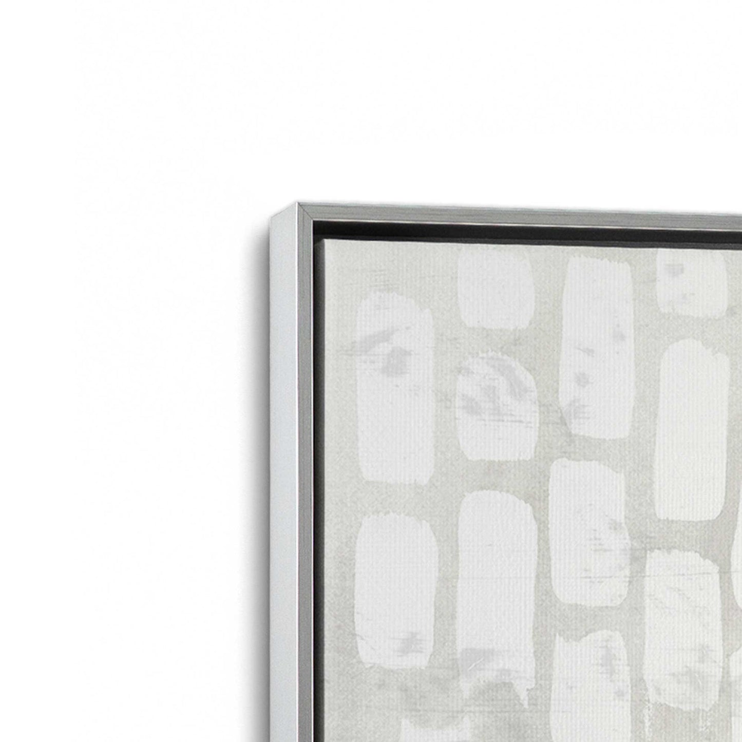 [Color:Polished Chrome], Picture of art in a Polished Chrome frame at an angle