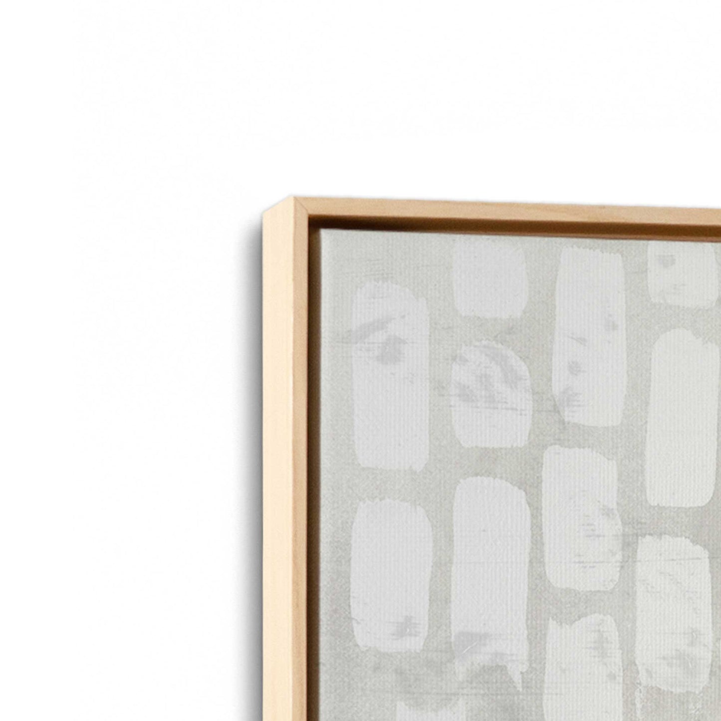 [Color:American Maple], Picture of art in a American Maple frame at an angle