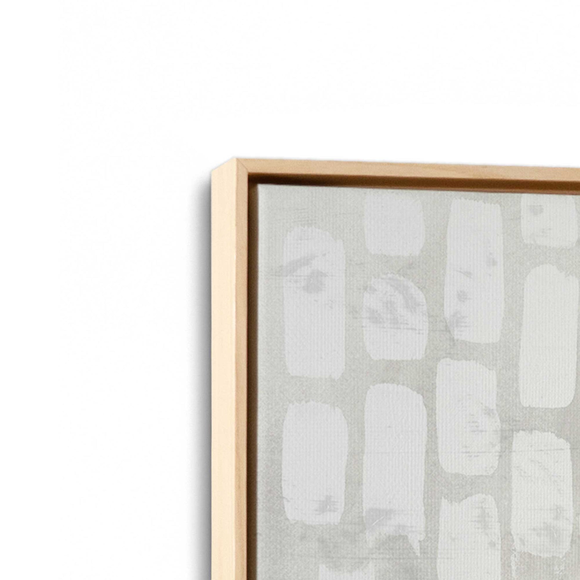 [Color:American Maple], Picture of art in a American Maple frame at an angle
