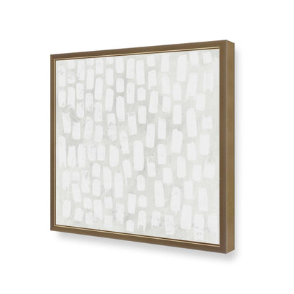 [Color:Brushed Gold], Picture of art in a Brushed Gold frame at an angle