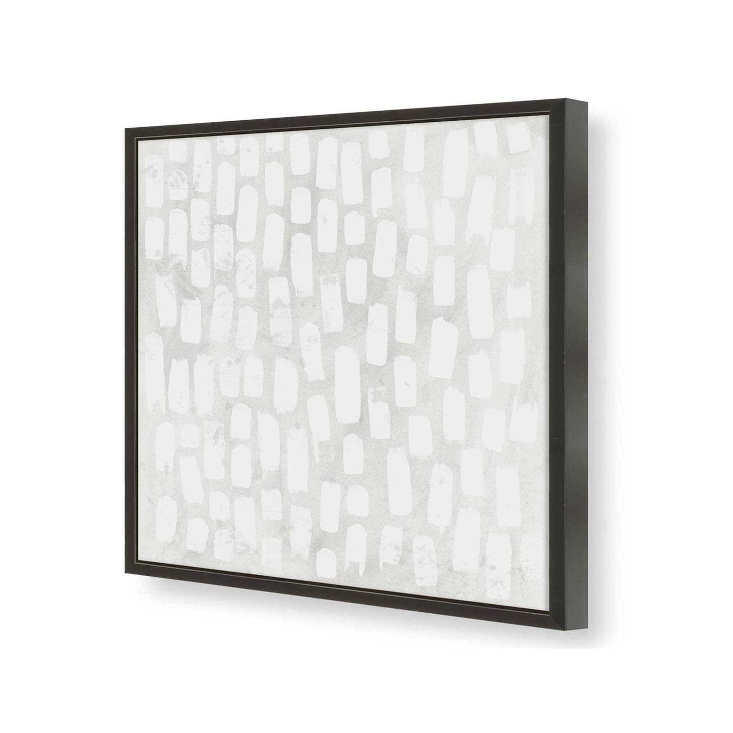[Color:Satin Black], Picture of art in a Satin Black frame at an angle