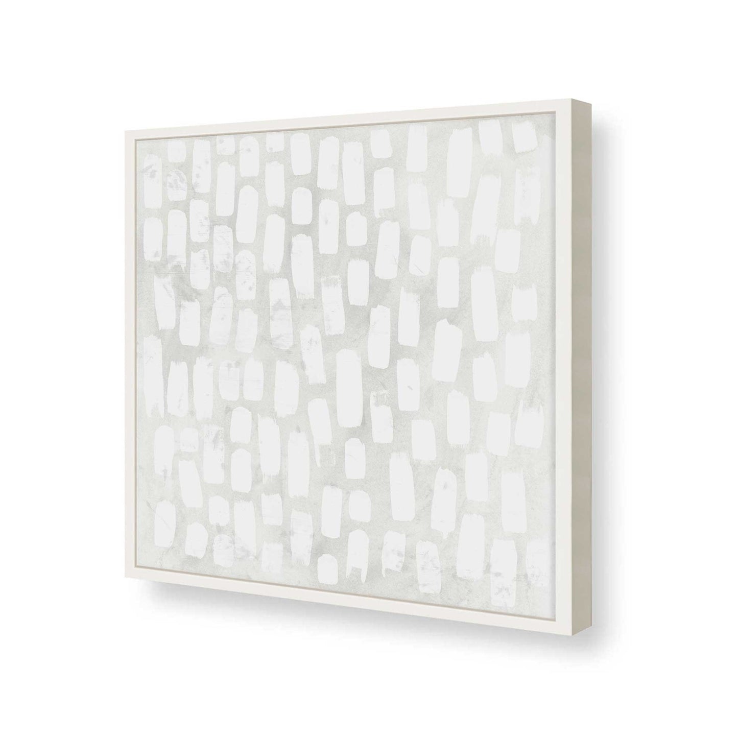 [Color:Opaque White], Picture of art in a Opaque White frame at an angle