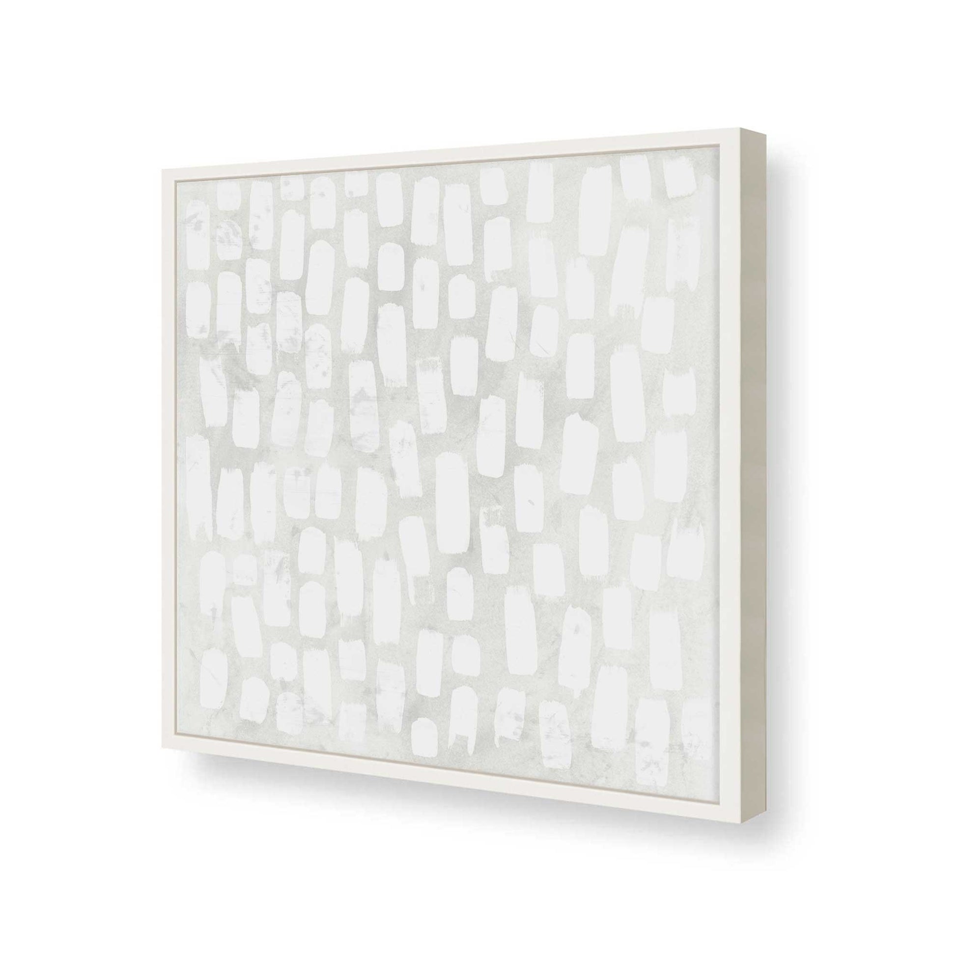 [Color:Opaque White], Picture of art in a Opaque White frame at an angle