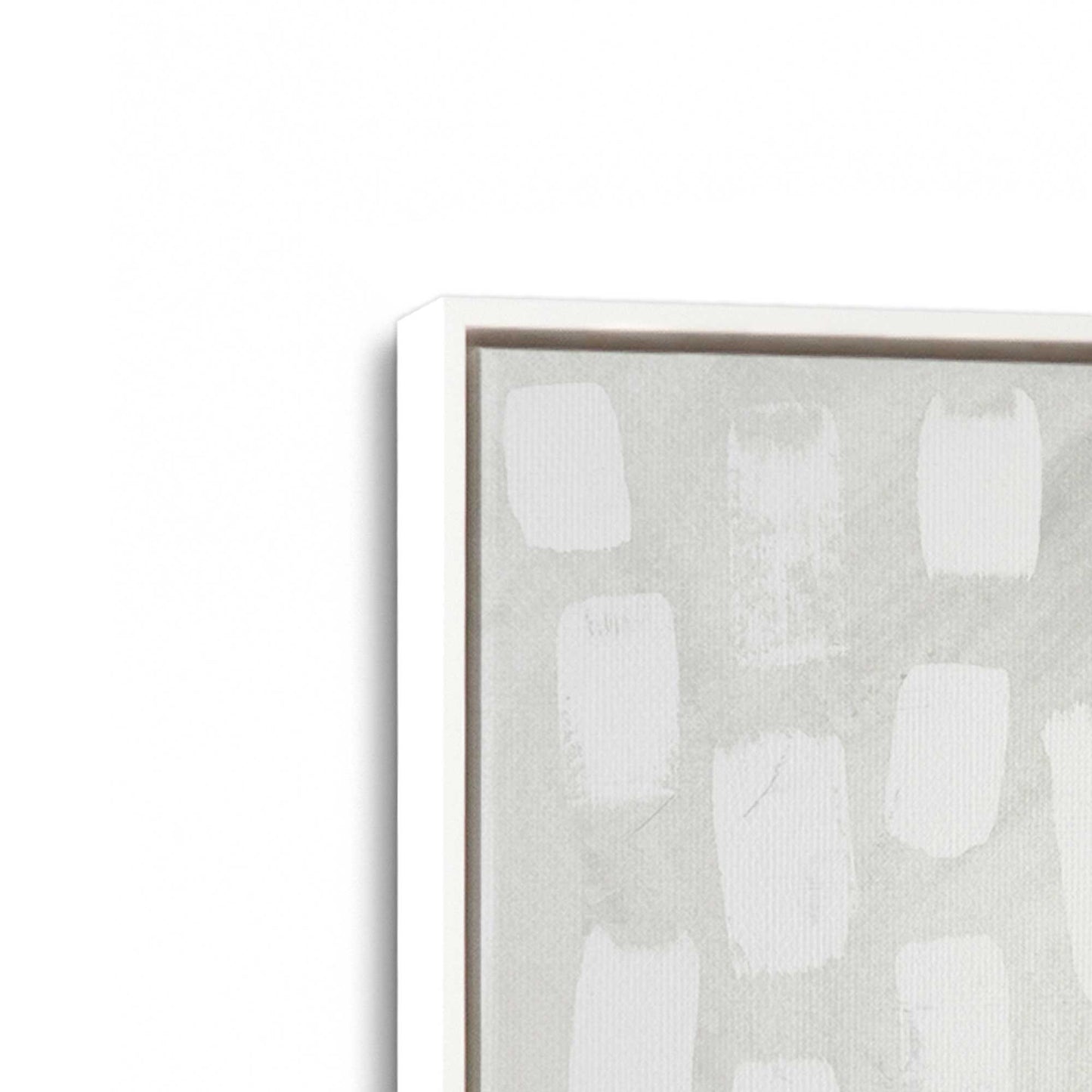 [Color:Opaque White], Picture of art in a White frame at an angle