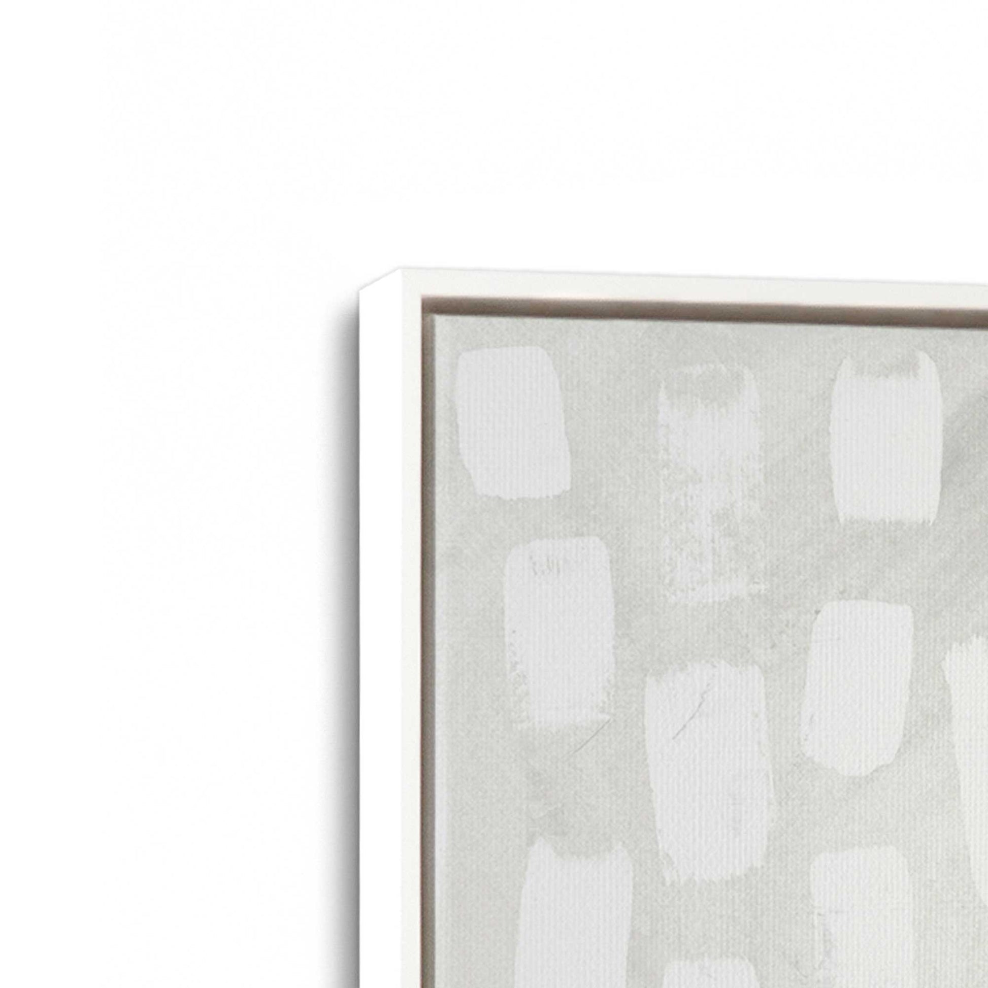 [Color:Opaque White], Picture of art in a White frame at an angle
