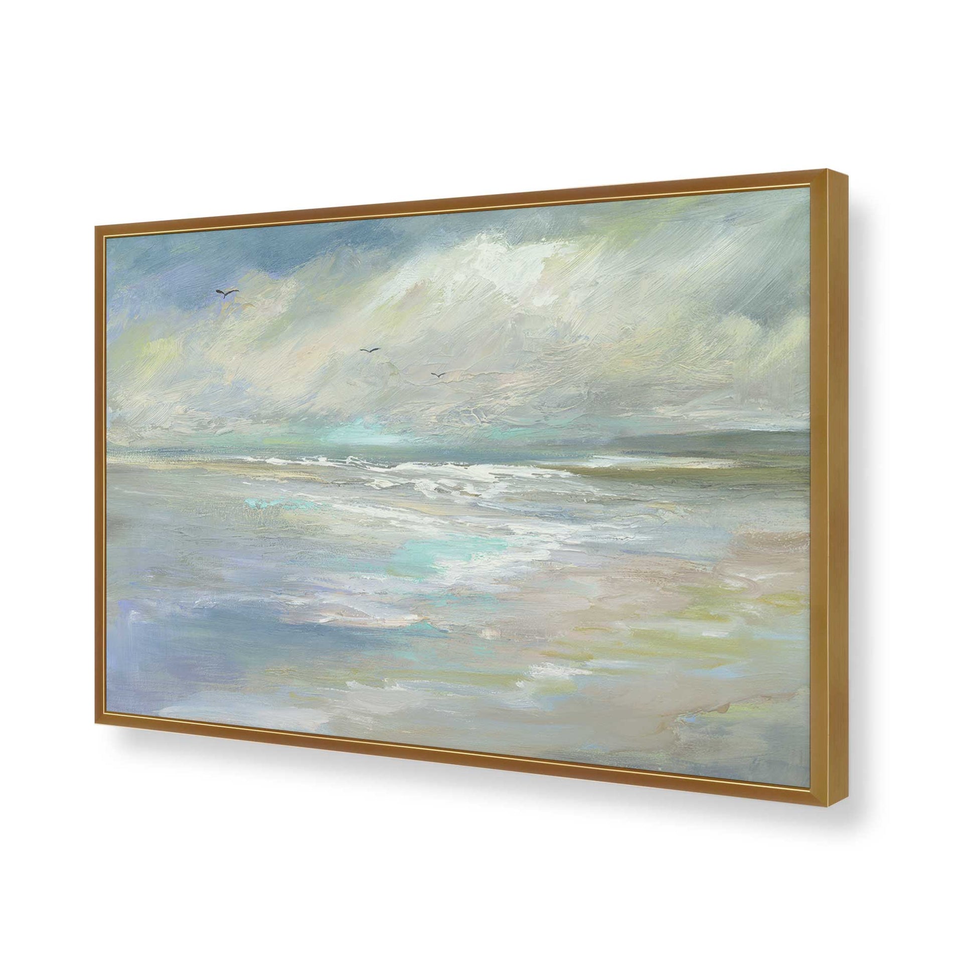 [Color:Polished Gold], Picture of art in a Polished Gold frame of the corner