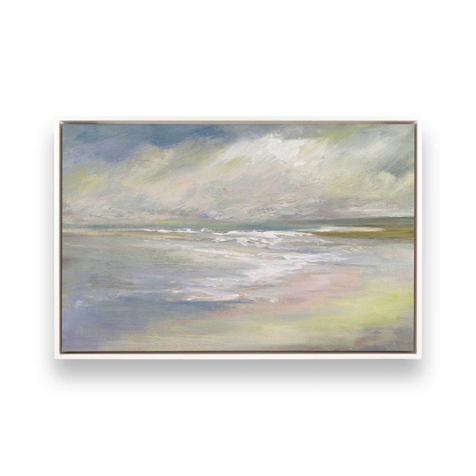 [Color:Opaque White], Picture of art in a White frame