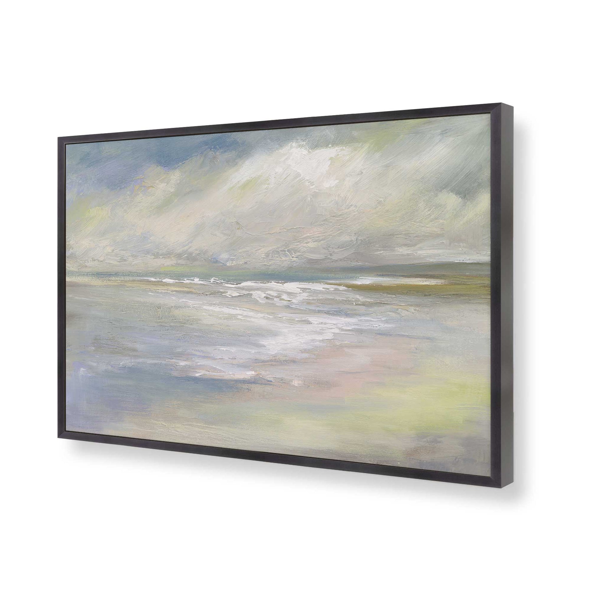 [Color:Weathered Zinc], Picture of art in a Weathered Zinc frame of the corner