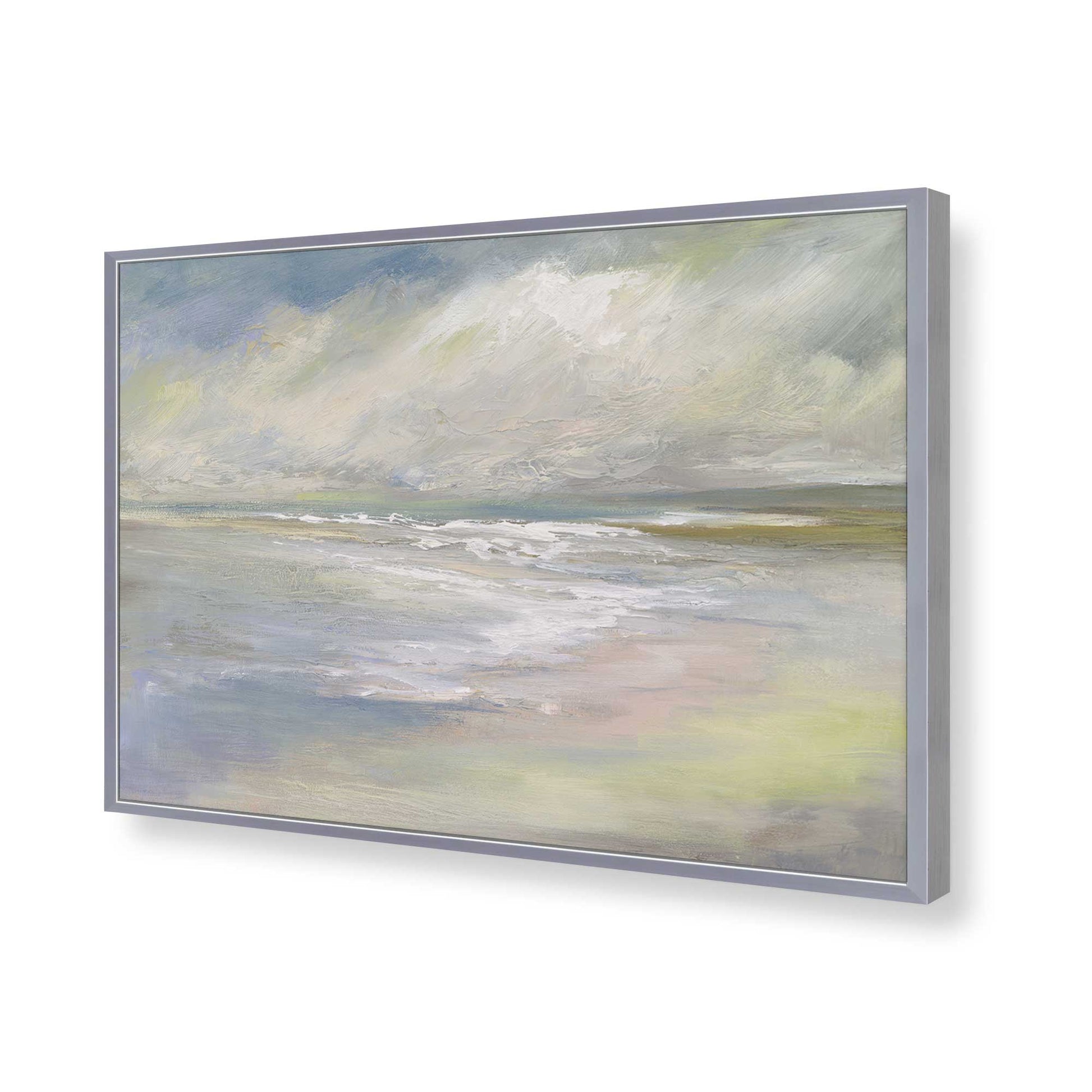[Color:Polished Chrome], Picture of art in a Polished Chrome frame of the corner