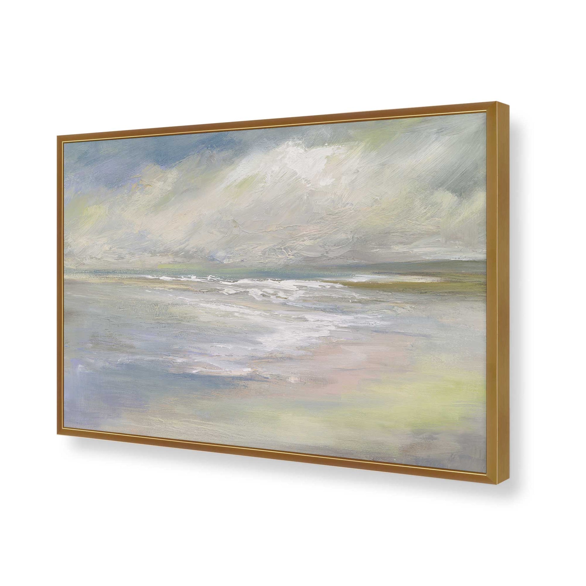 [Color:Polished Gold], Picture of art in a Polished Gold frame of the corner