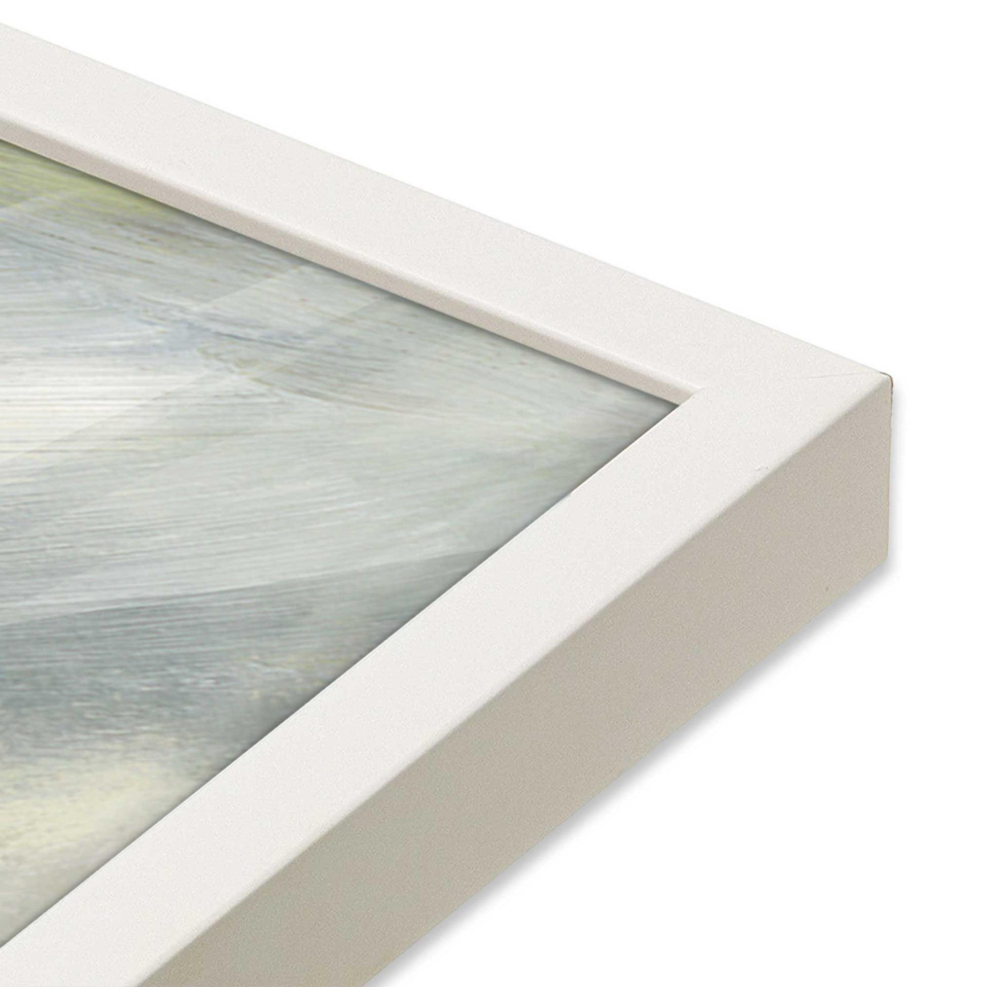 [Color:Opaque White], Picture of art in a Opaque White frame at an angle