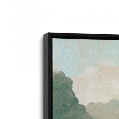 [Color:Satin Black], Picture of art in a Satin Black frame at an angle