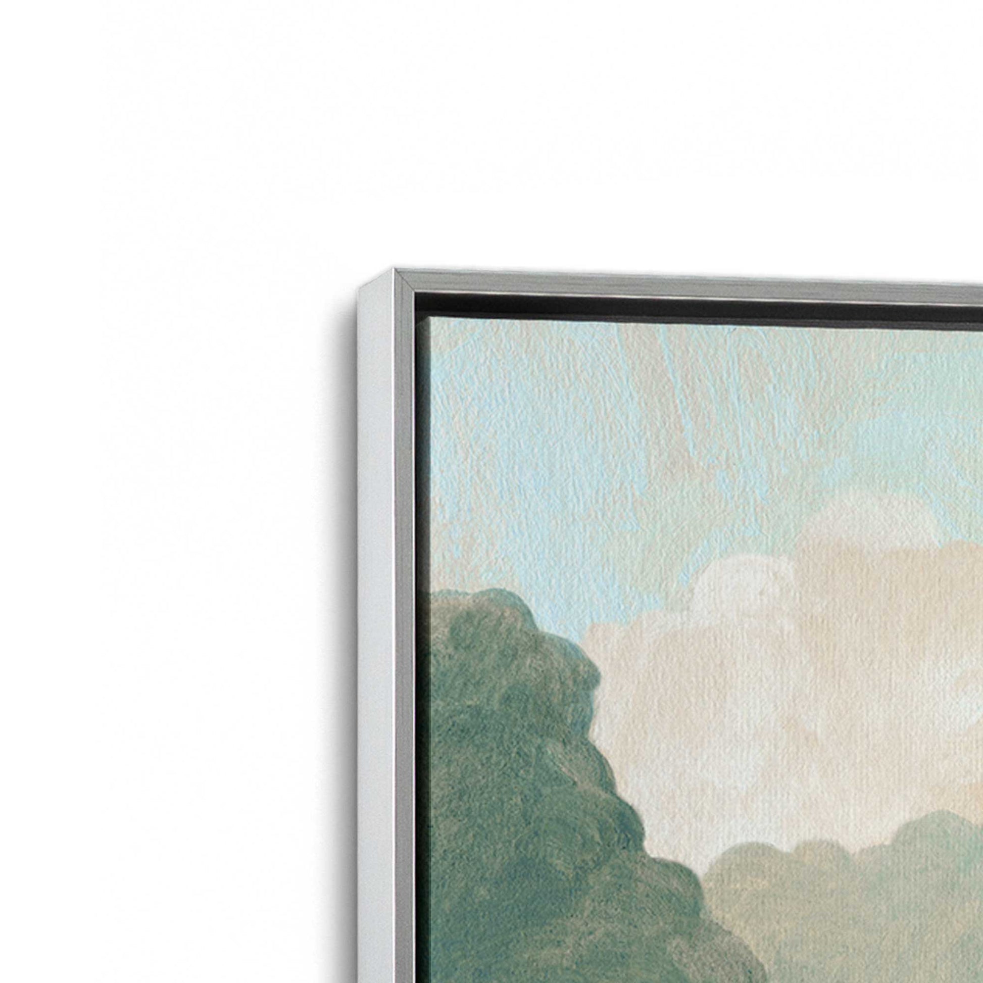 [Color:Polished Chrome], Picture of art in a Polished Chrome frame at an angle