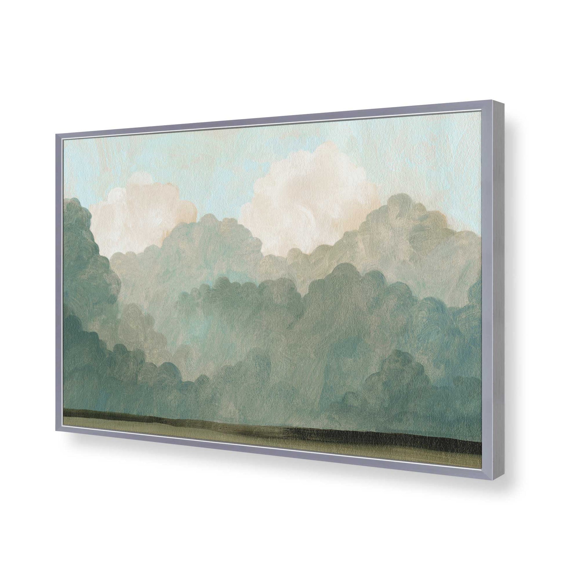 [Color:Polished Chrome], Picture of art in a Polished Chrome frame of the corner