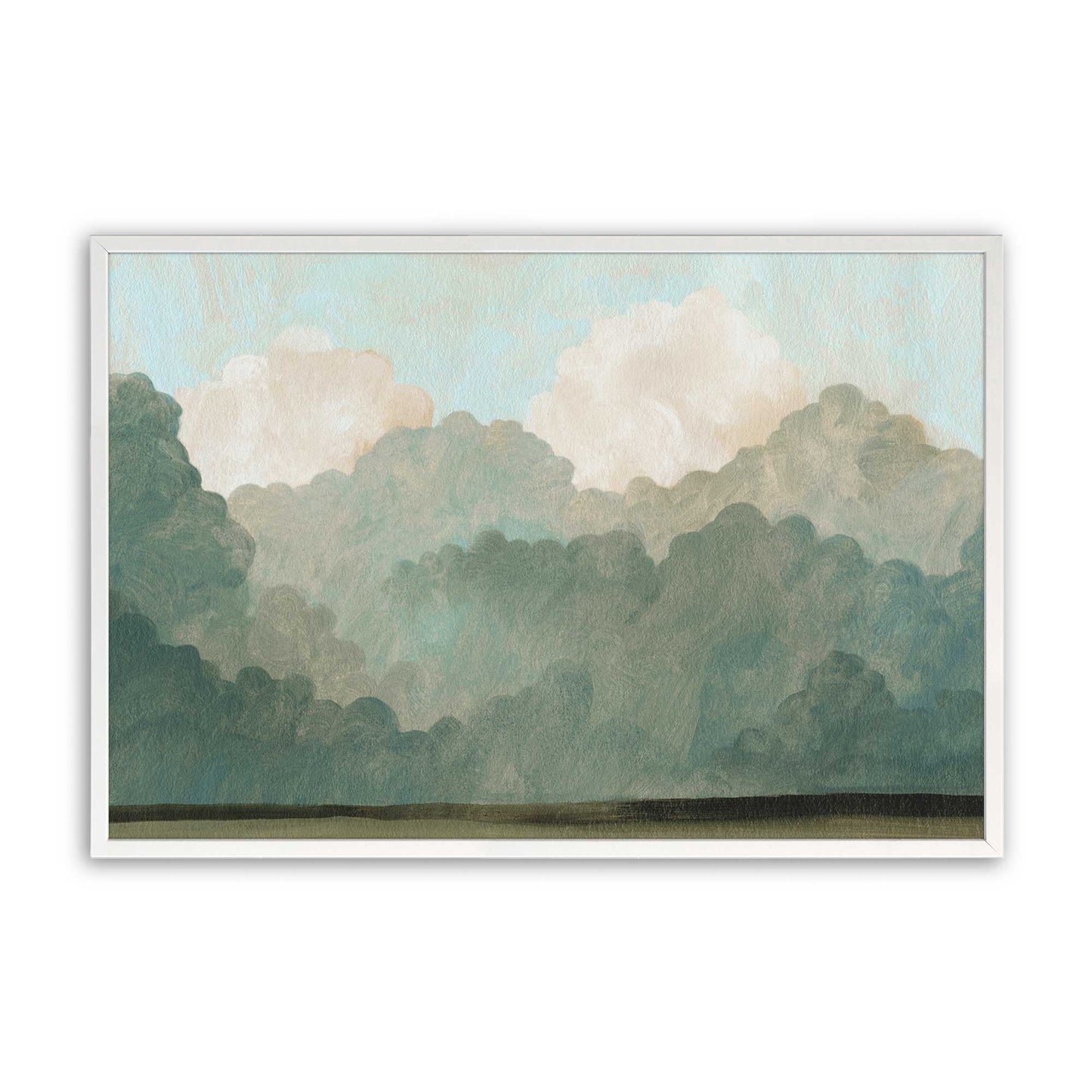 [Color:Opaque White], Picture of art in a Opaque White frame