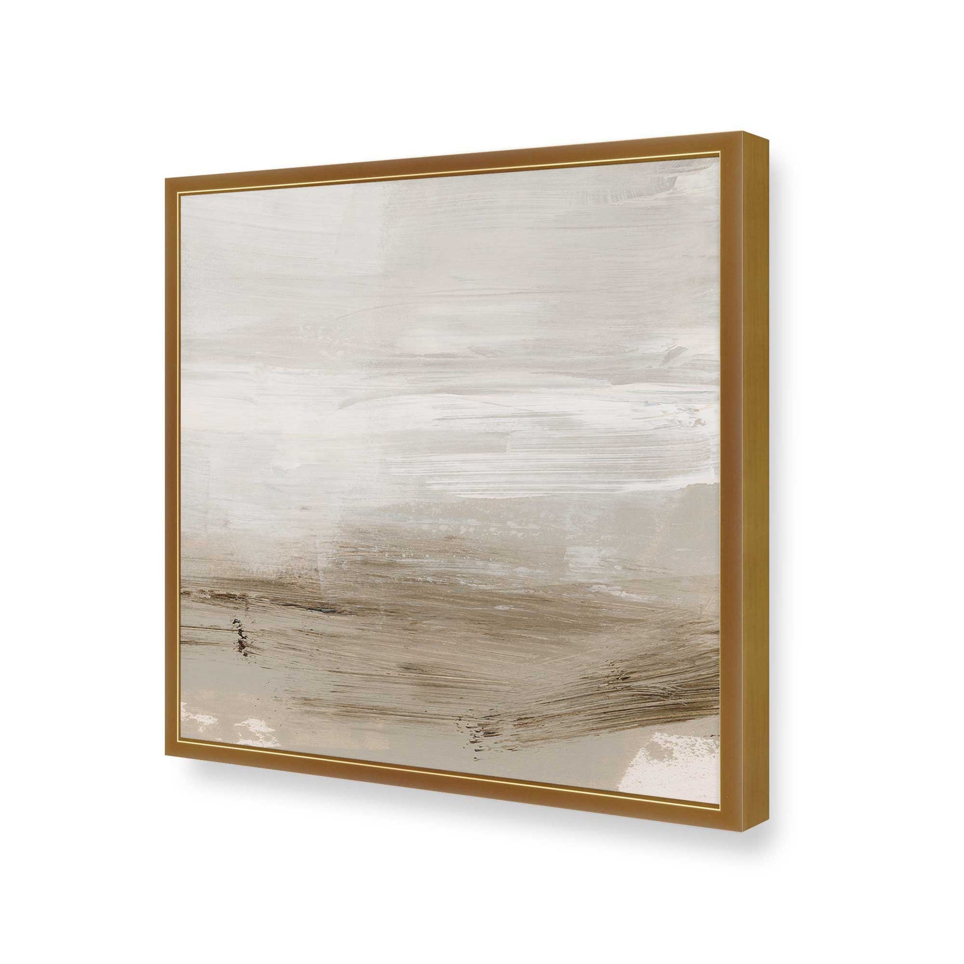 [Color:Polished Gold], Picture of art in a Polished Gold frame at an angle