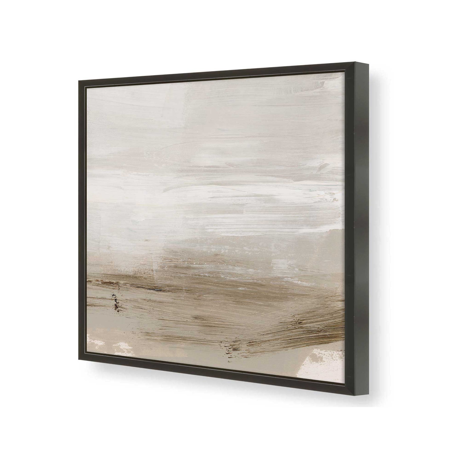 [Color:Satin Black], Picture of art in a Satin Black frame at an angle