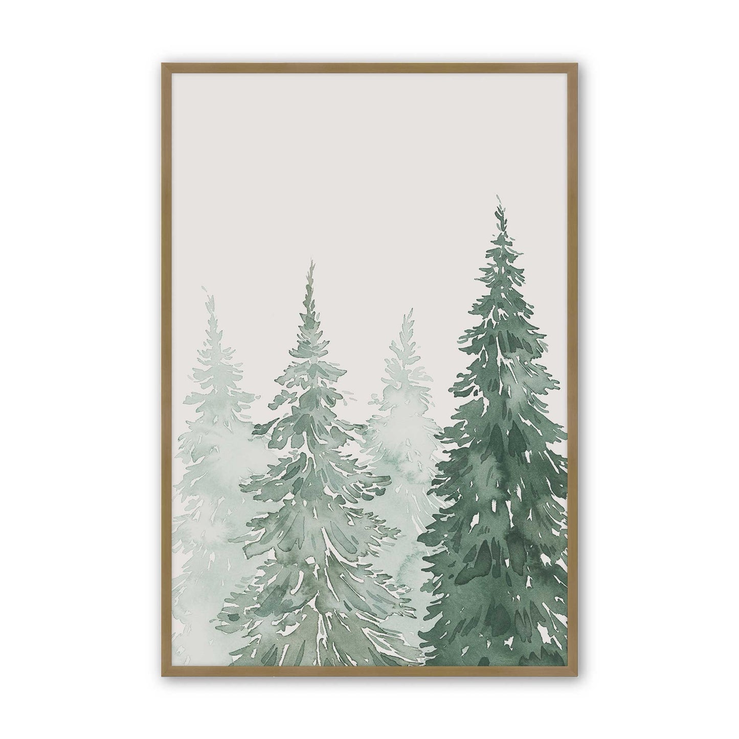[Color:Brushed Gold], Picture of art in a Brushed Gold frame