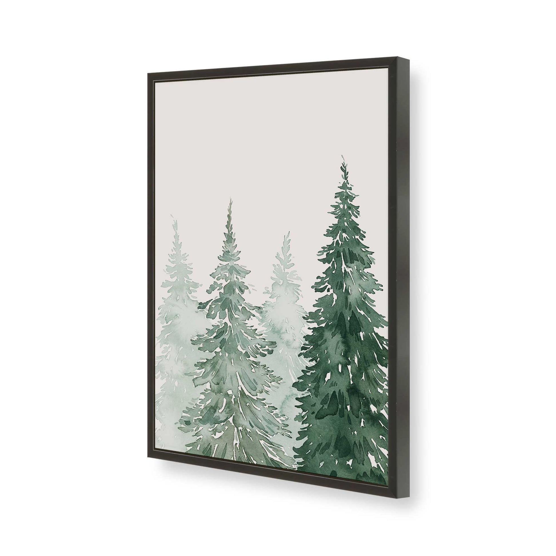 [Color:Satin Black], Picture of art in a Satin Black frame of the corner