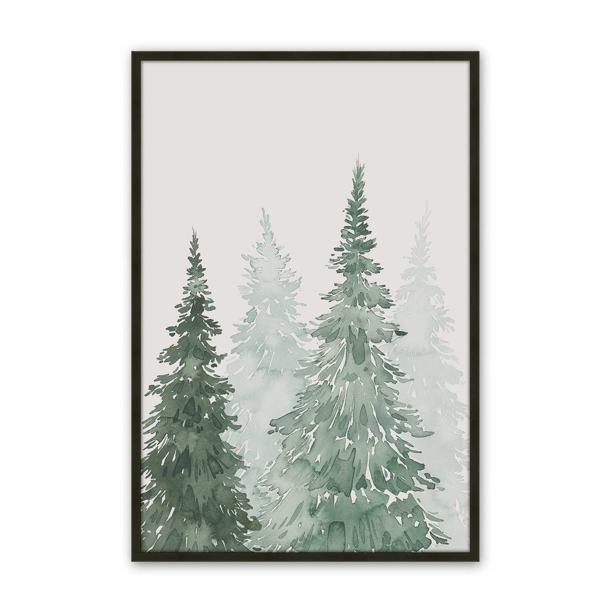 [Color:Satin Black], Picture of art in a Satin Black frame