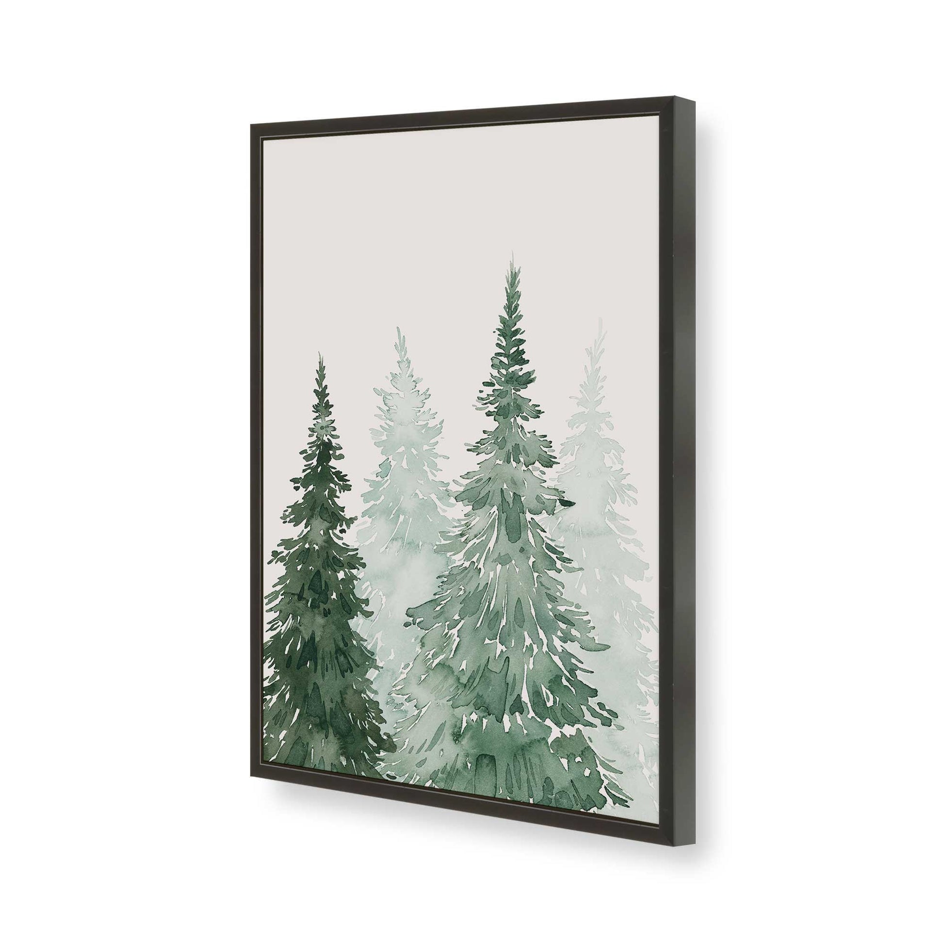 [Color:Satin Black], Picture of art in a Satin Black frame of the corner