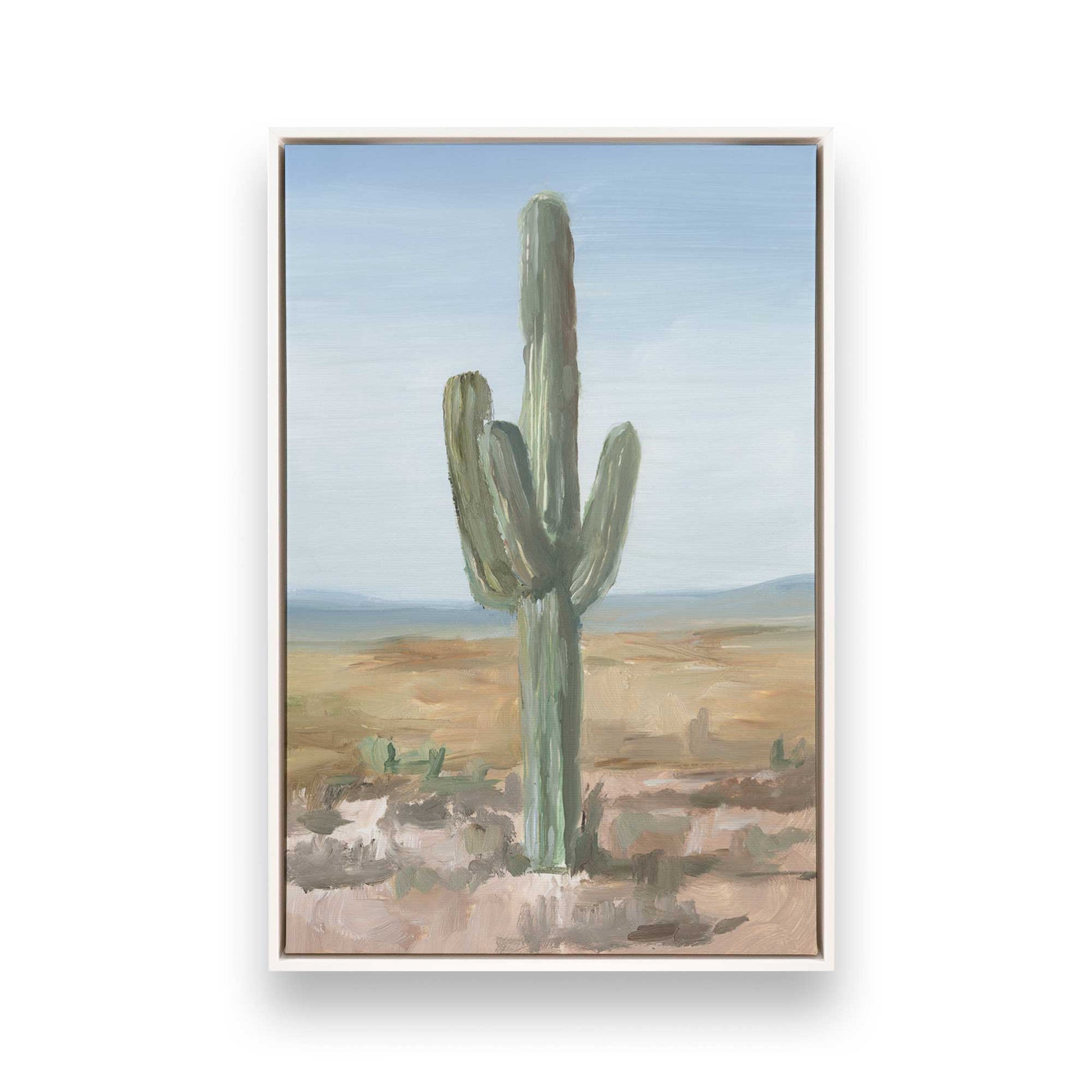 [Color:Opaque White], Picture of art in a White frame