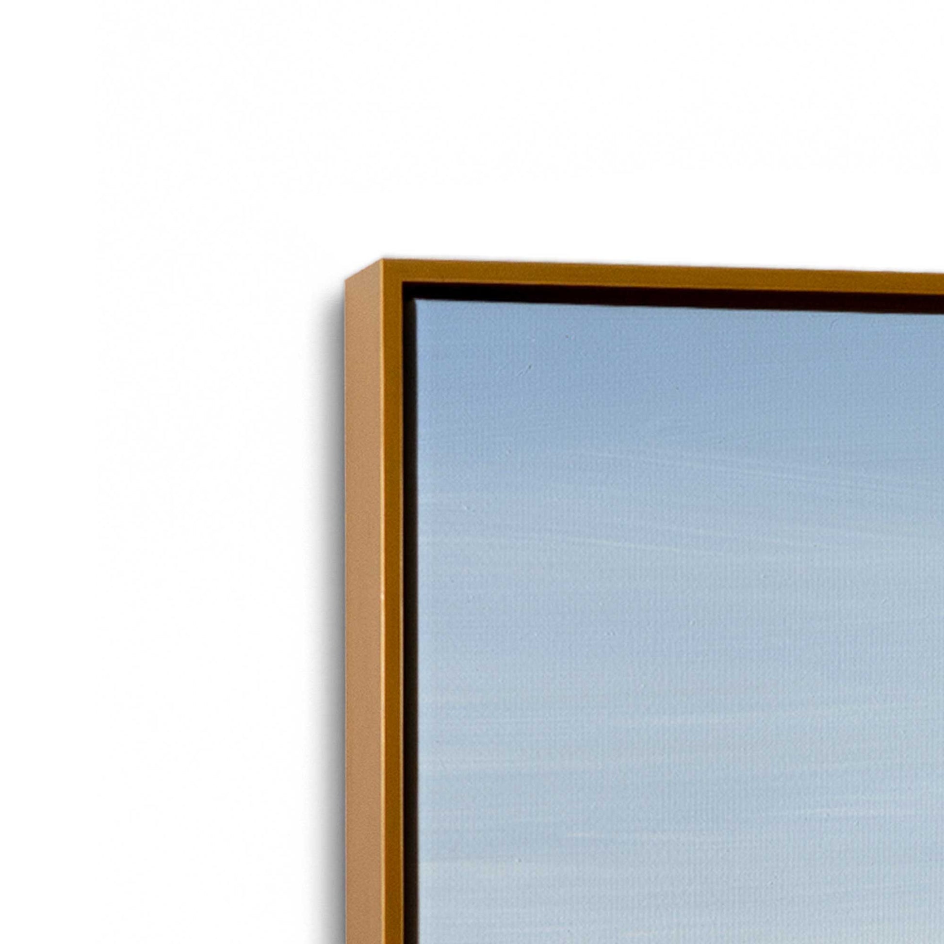 [Color:Polished Gold], Picture of art in a Polished Gold frame at an angle