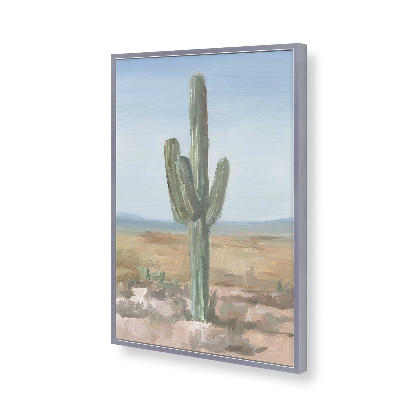 [Color:Polished Chrome], Picture of art in a Polished Chrome frame of the corner