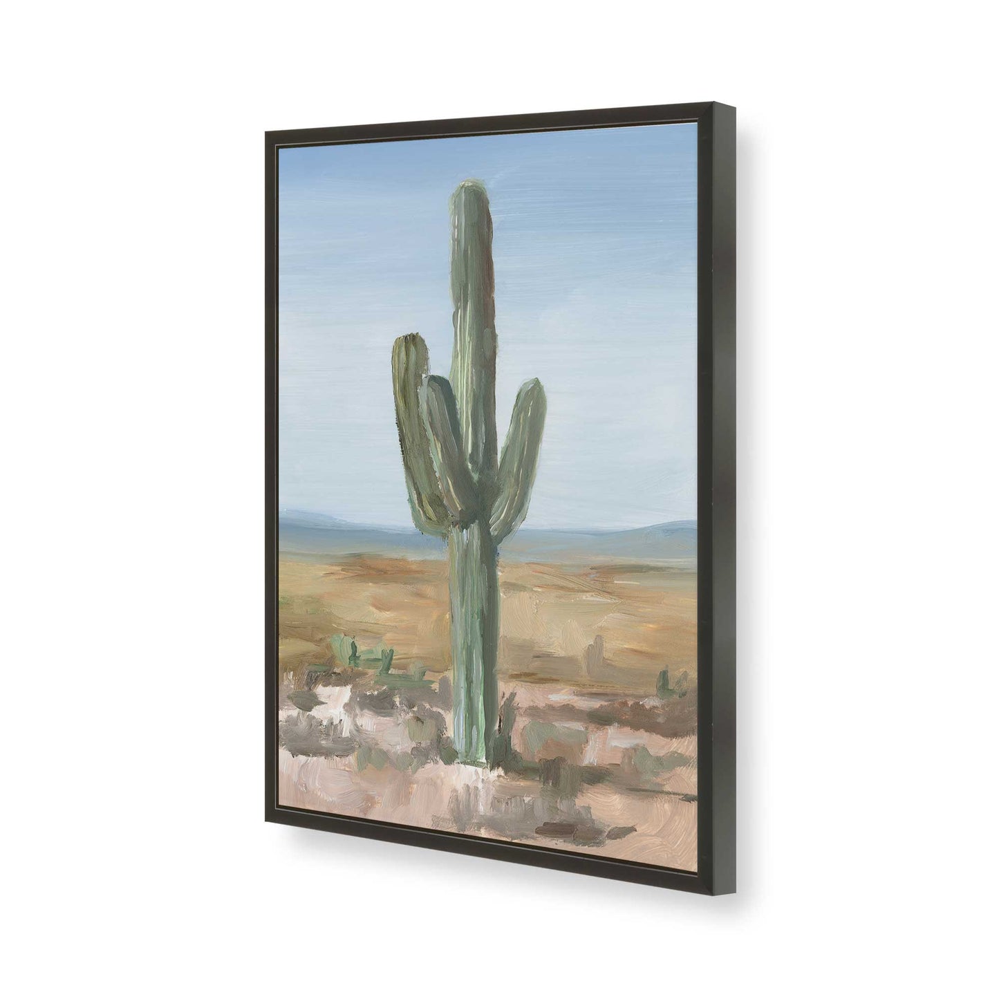 [Color:Satin Black], Picture of art in a Satin Black frame of the corner