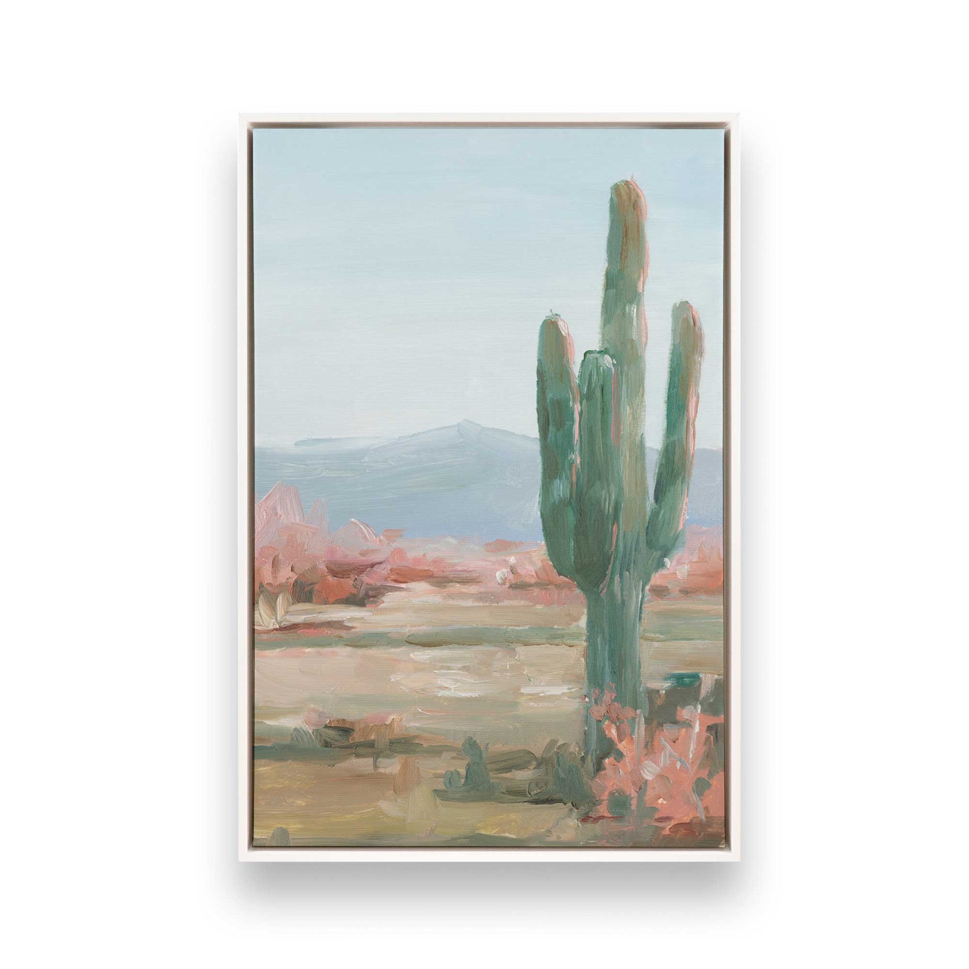 [Color:Opaque White], Picture of art in a White frame
