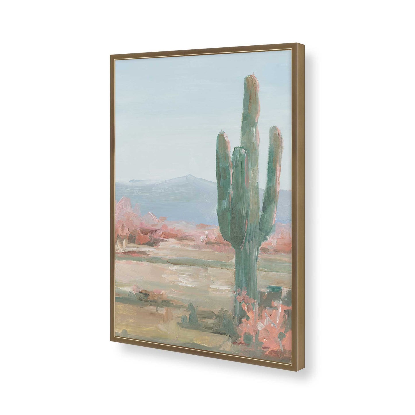 [Color:Brushed Gold], Picture of art in a Brushed Gold frame of the corner