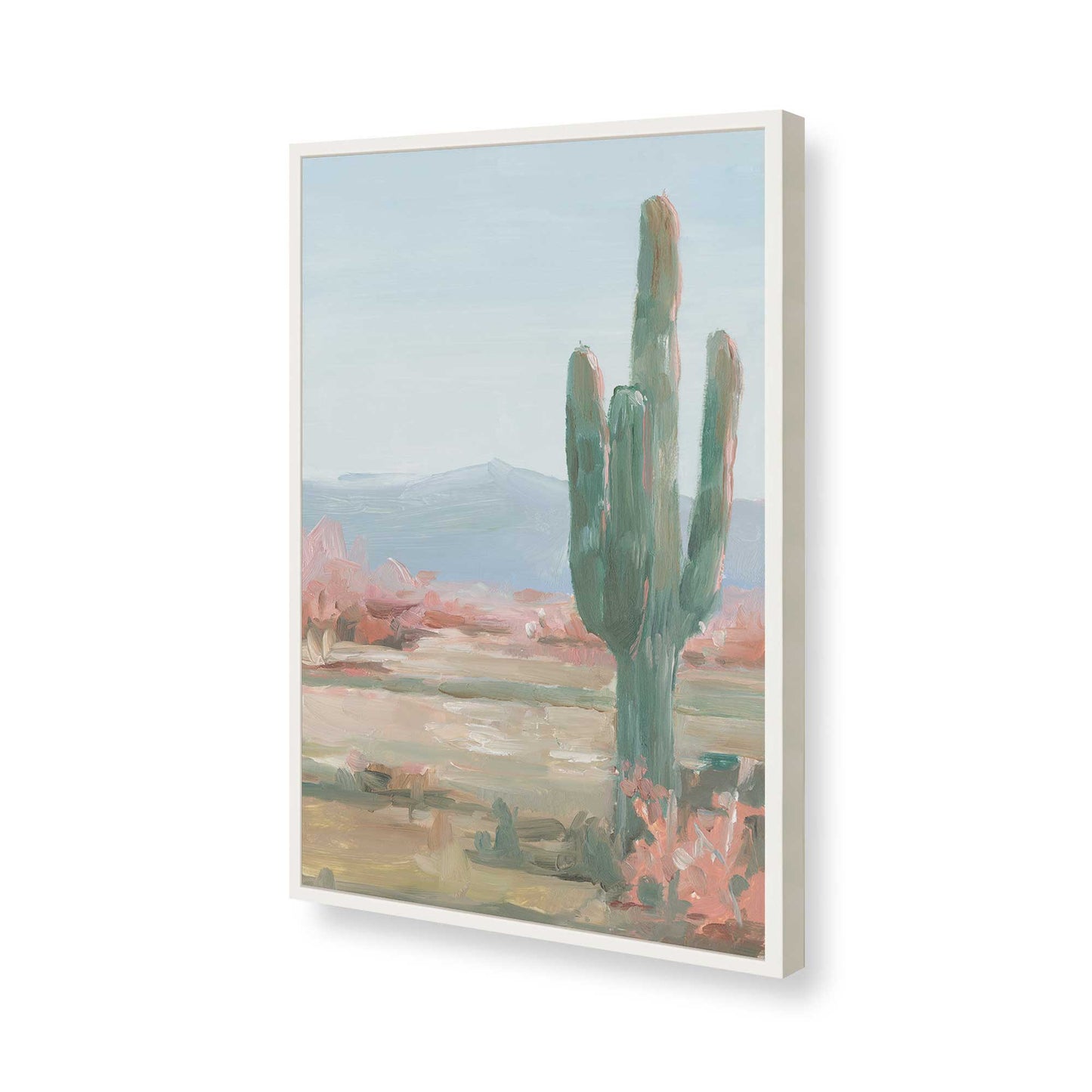 [Color:Opaque White], Picture of art in a Opaque White frame of the corner