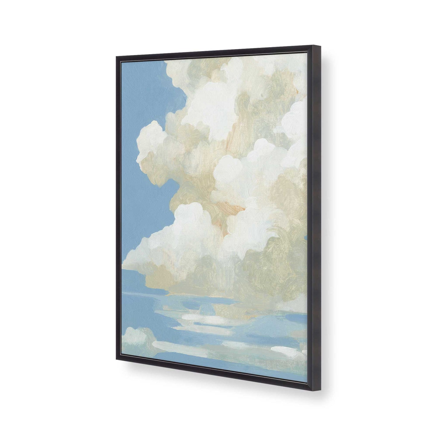 [Color:Weathered Zinc], Picture of art in a Weathered Zinc frame of the corner