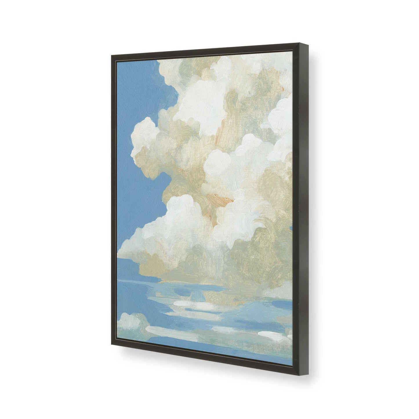 [Color:Satin Black], Picture of art in a Satin Black frame of the corner