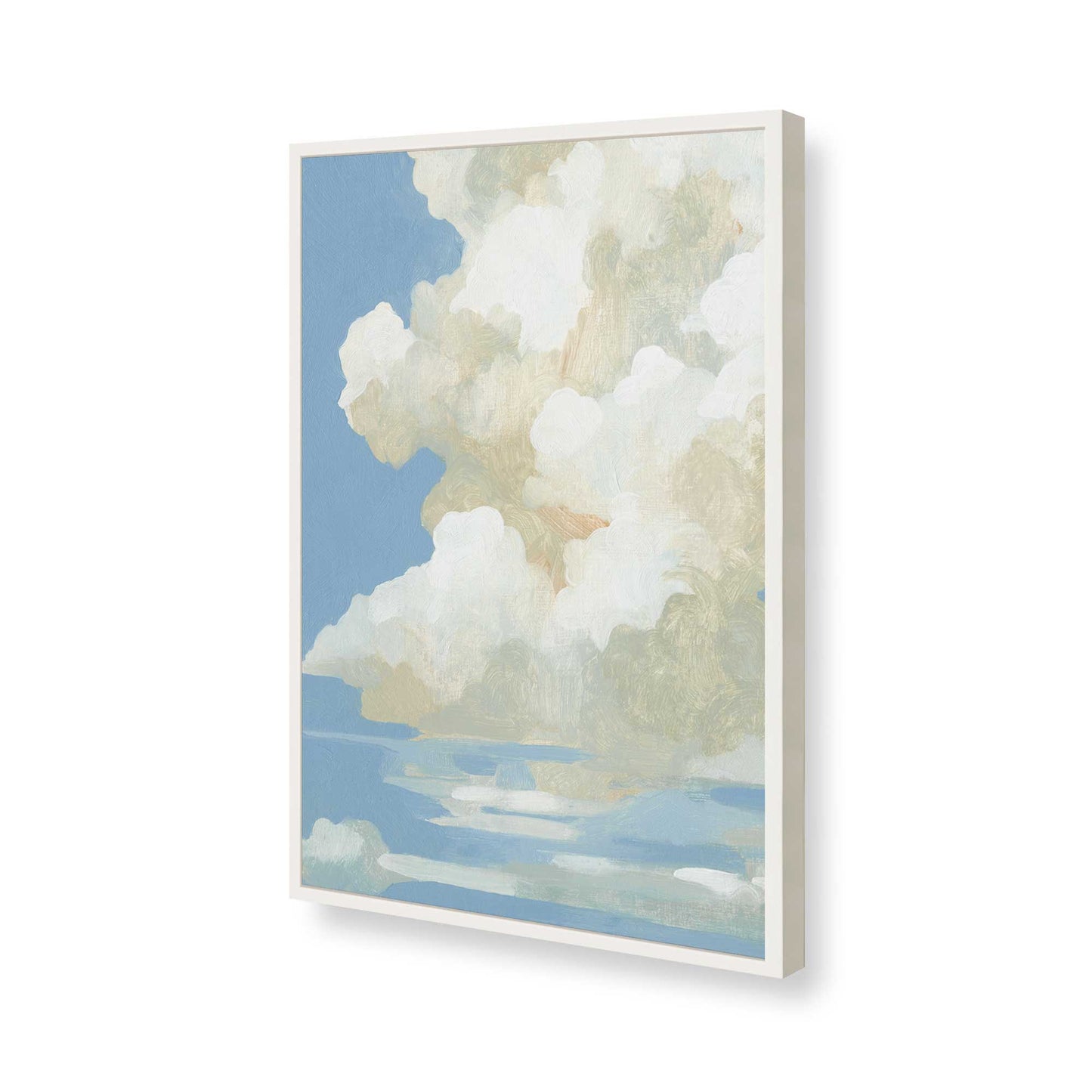 [Color:Opaque White], Picture of art in a Opaque White frame of the corner