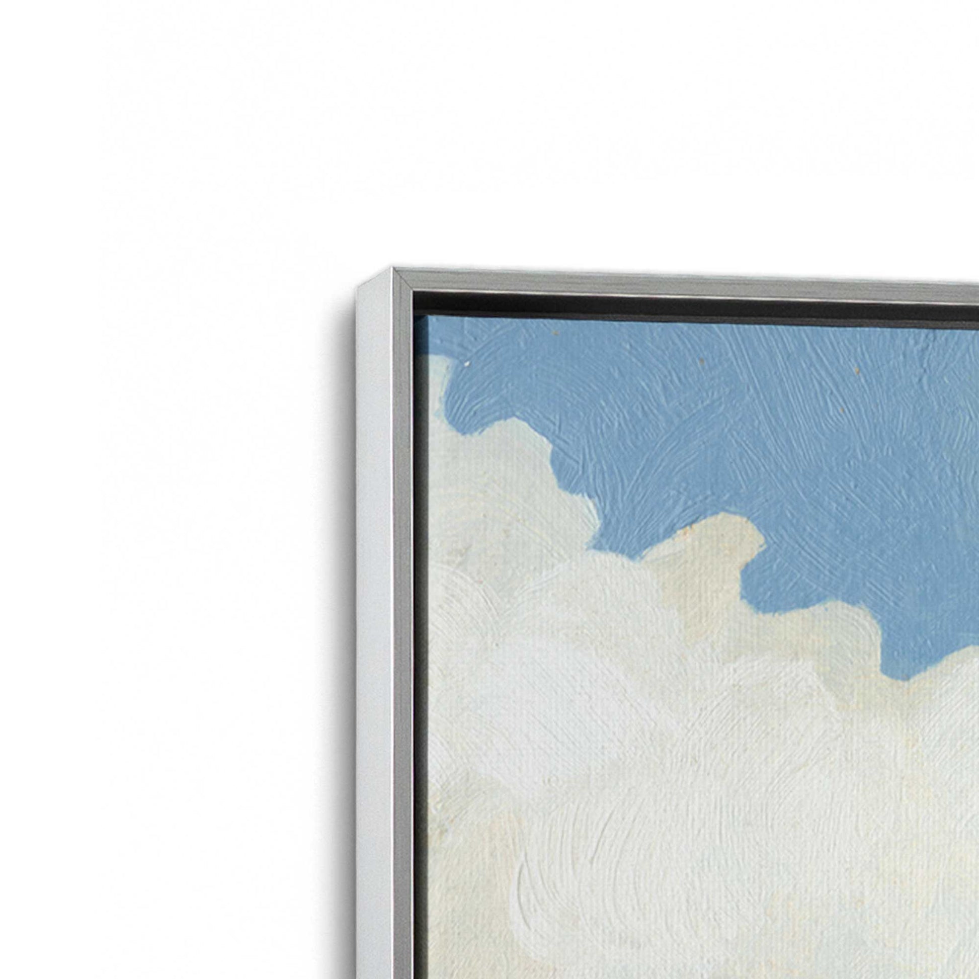 [Color:Polished Chrome], Picture of art in a Polished Chrome frame at an angle