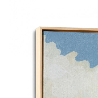 [Color:American Maple], Picture of art in a American Maple frame at an angle