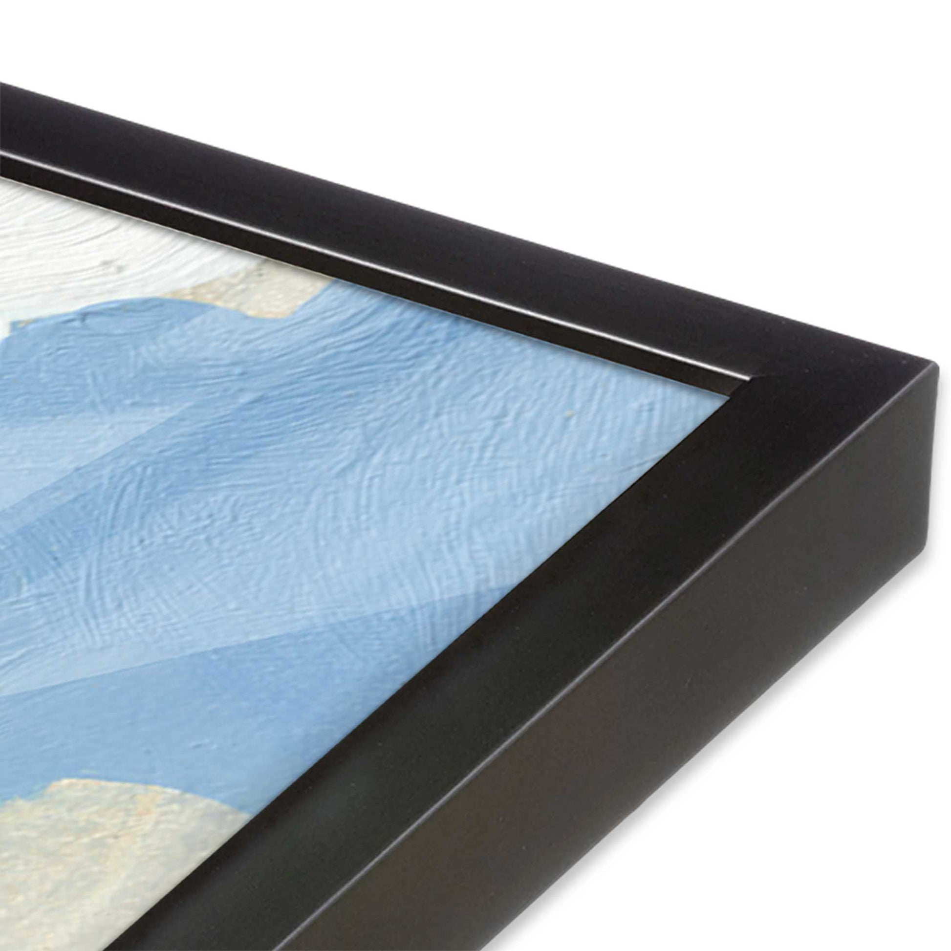 [Color:Weathered Zinc], Picture of art in a Weathered Zinc frame at an angle